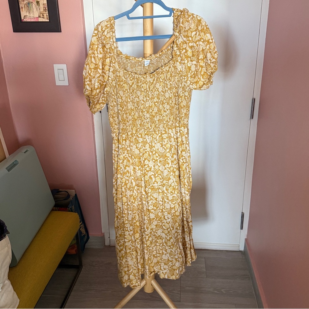 Old Navy Mustard Yellow Knit Dress